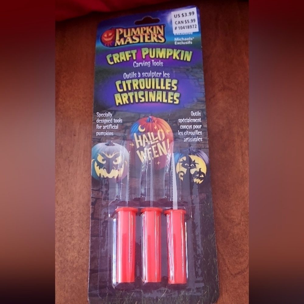 PUMPKIN Masters Halloween Pumpkin Carving Tool Set 3 Pc Jack O Lantern T…